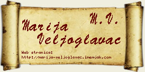Marija Veljoglavac vizit kartica